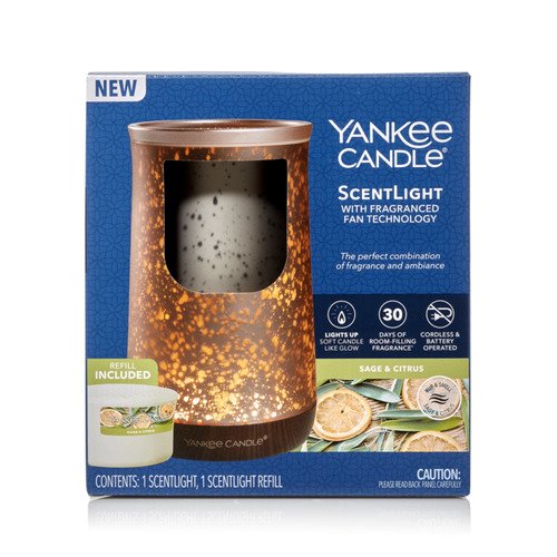 Yankee Candle Scentlight Cordless Diffuser Kit in Bronze with Sage