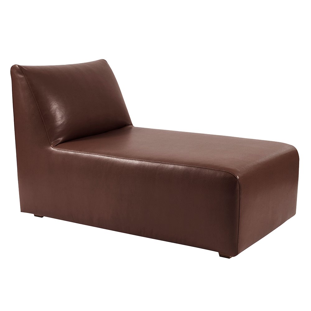 Howard Elliott Pod Lounge Faux Leather Avanti Pecan Complete Bench