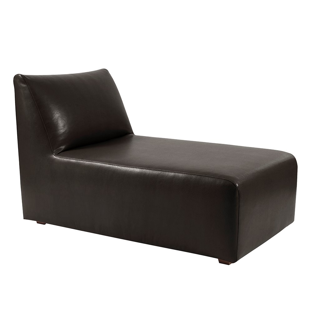 Howard Elliott Pod Lounge Faux Leather Avanti Black Complete Bench
