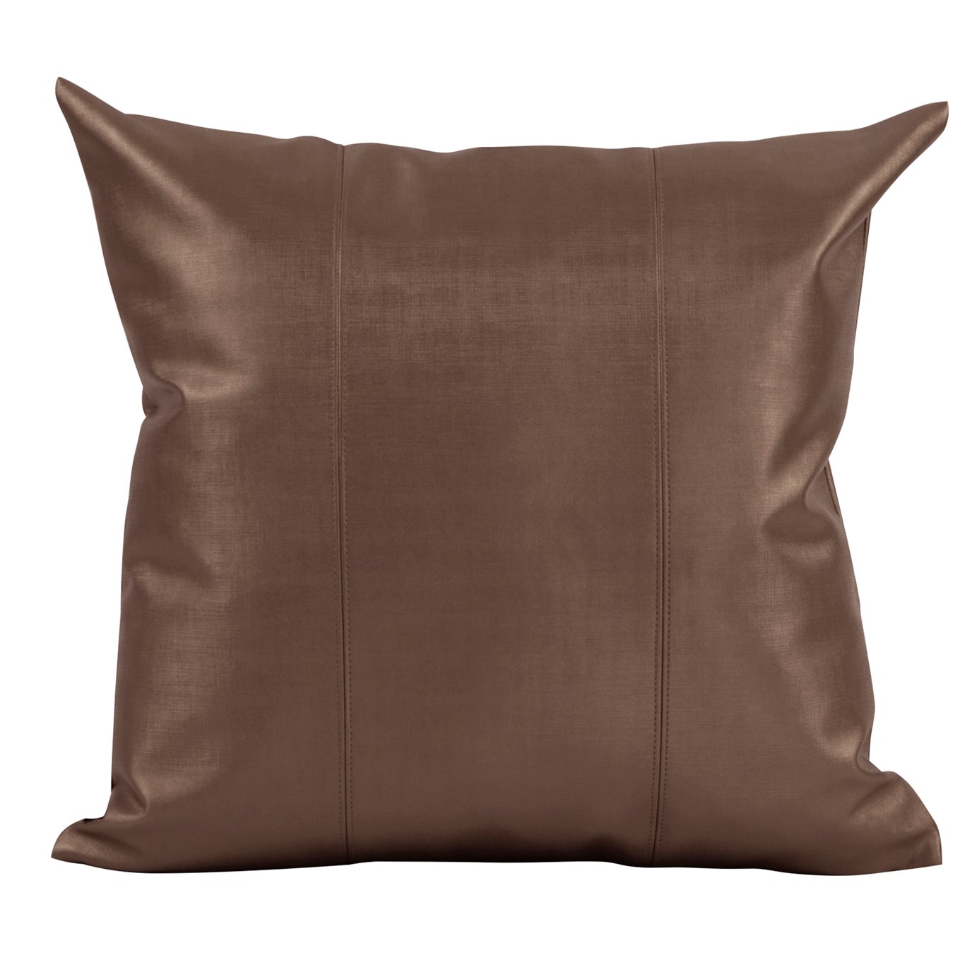 Howard Elliott 20" x 20" Pillow Faux Leather Metallic Luxe Bronze