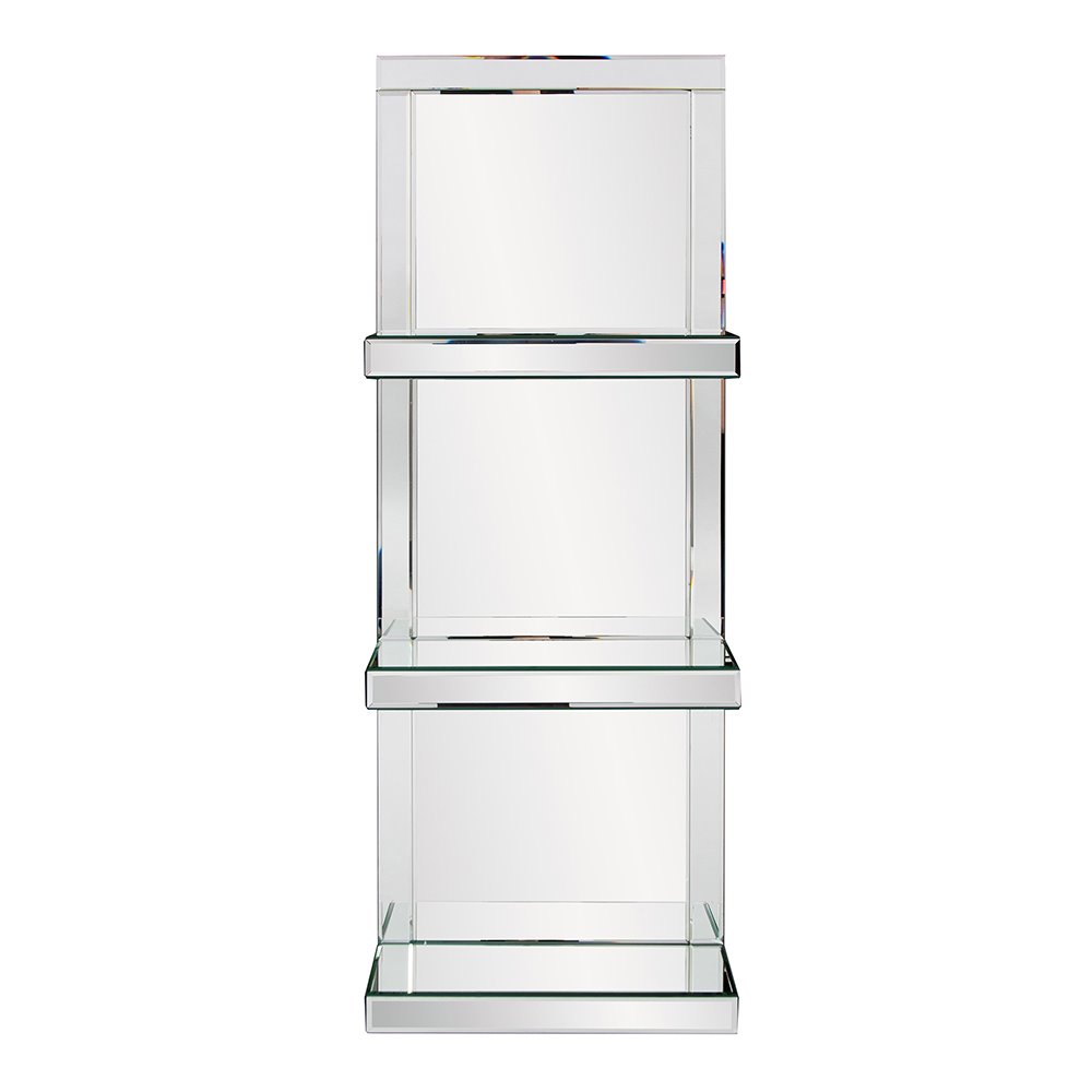 Howard Elliott Mirrored Shelf With 3 Shelves Howard Elliott Mirrored Shelf With 3, Howard Elliott Mirrored Shelf