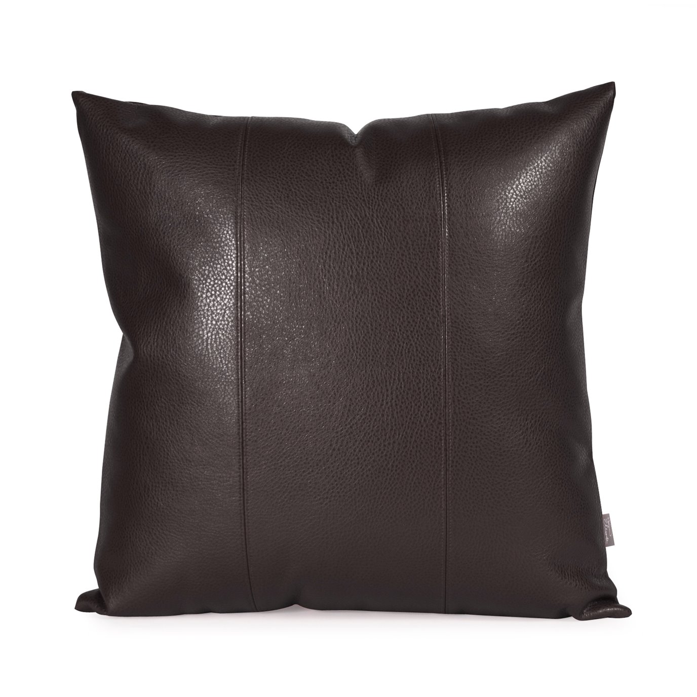 Howard Elliott 20" x 20" Pillow Faux Leather Avanti Black