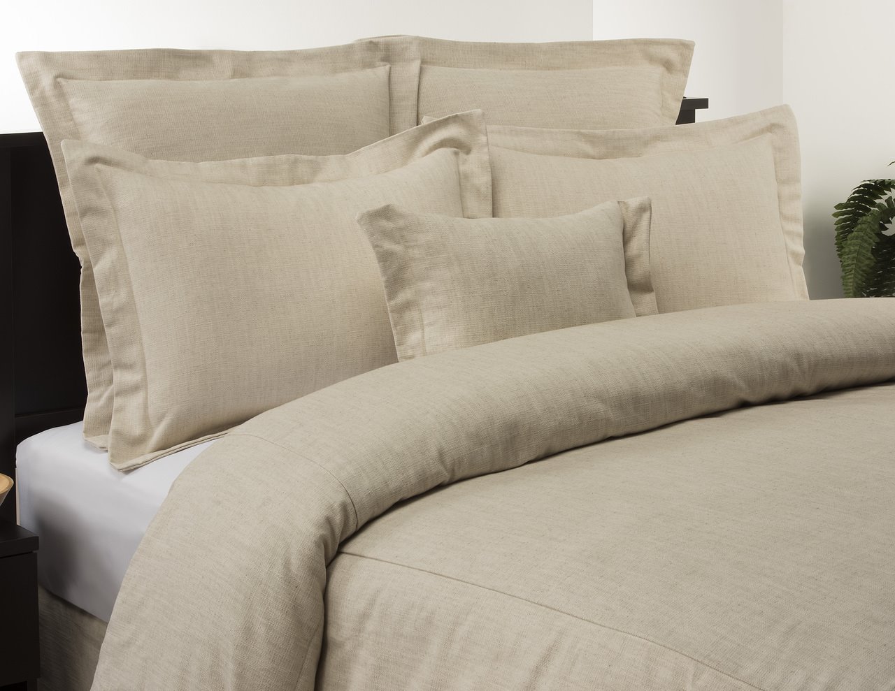 Classic Linen Natural Cal King Duvet Cover