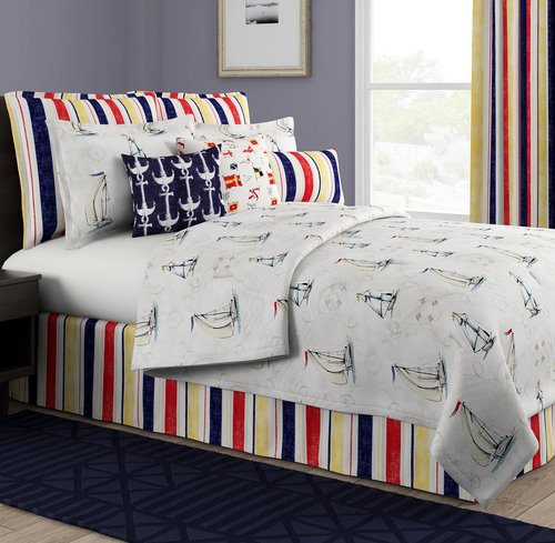 Nantucket 3 Piece Cal King Comforter Set