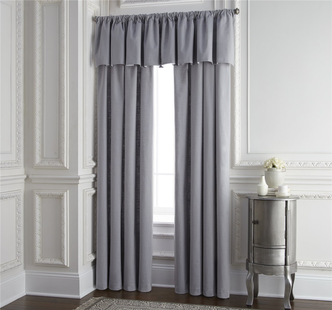 Cambric Gray Lined Drapery Panel 52"x84 "- Each