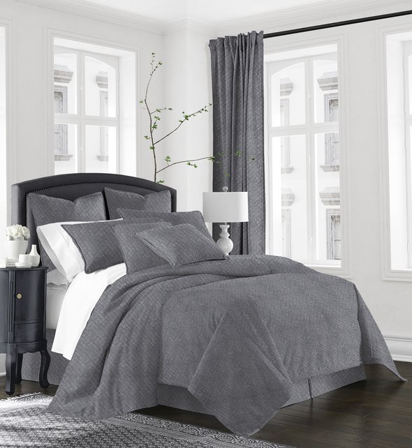 Gosfield Gray Coverlet Set - Super King