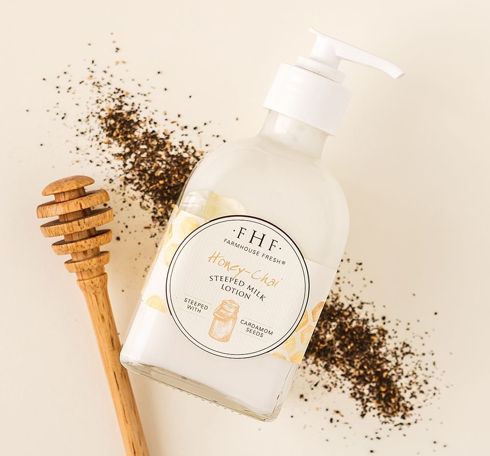 Farmhouse Fresh Honey Chai Steeped Milk Body Lotion Pump Top (8 oz.)