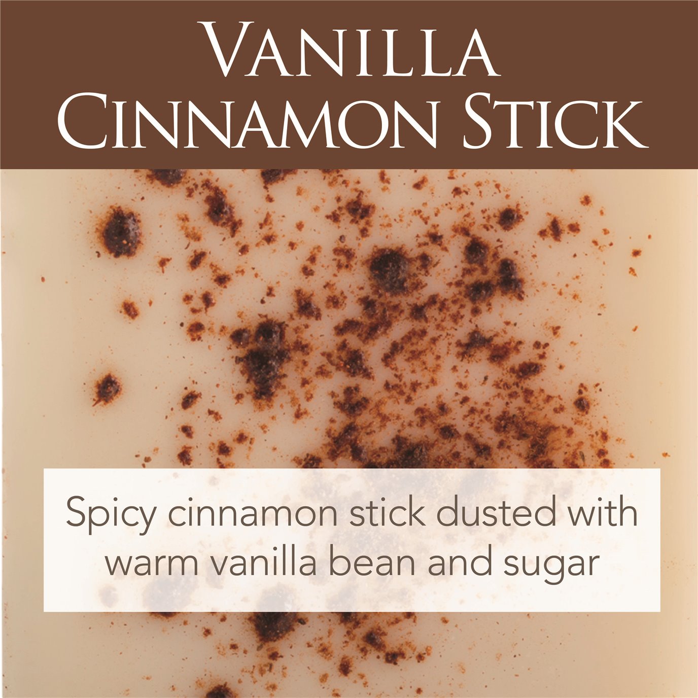 Vanilla Cinnamon Scented Artisan Wax Melt, 2.5oz