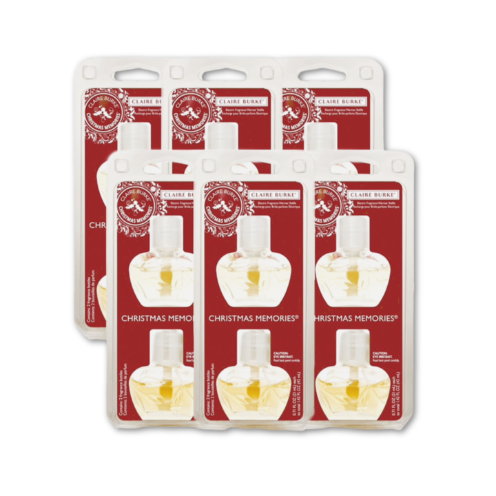 Claire Burke Christmas Memories Electric Fragrance Warmer Refill 6 Pack