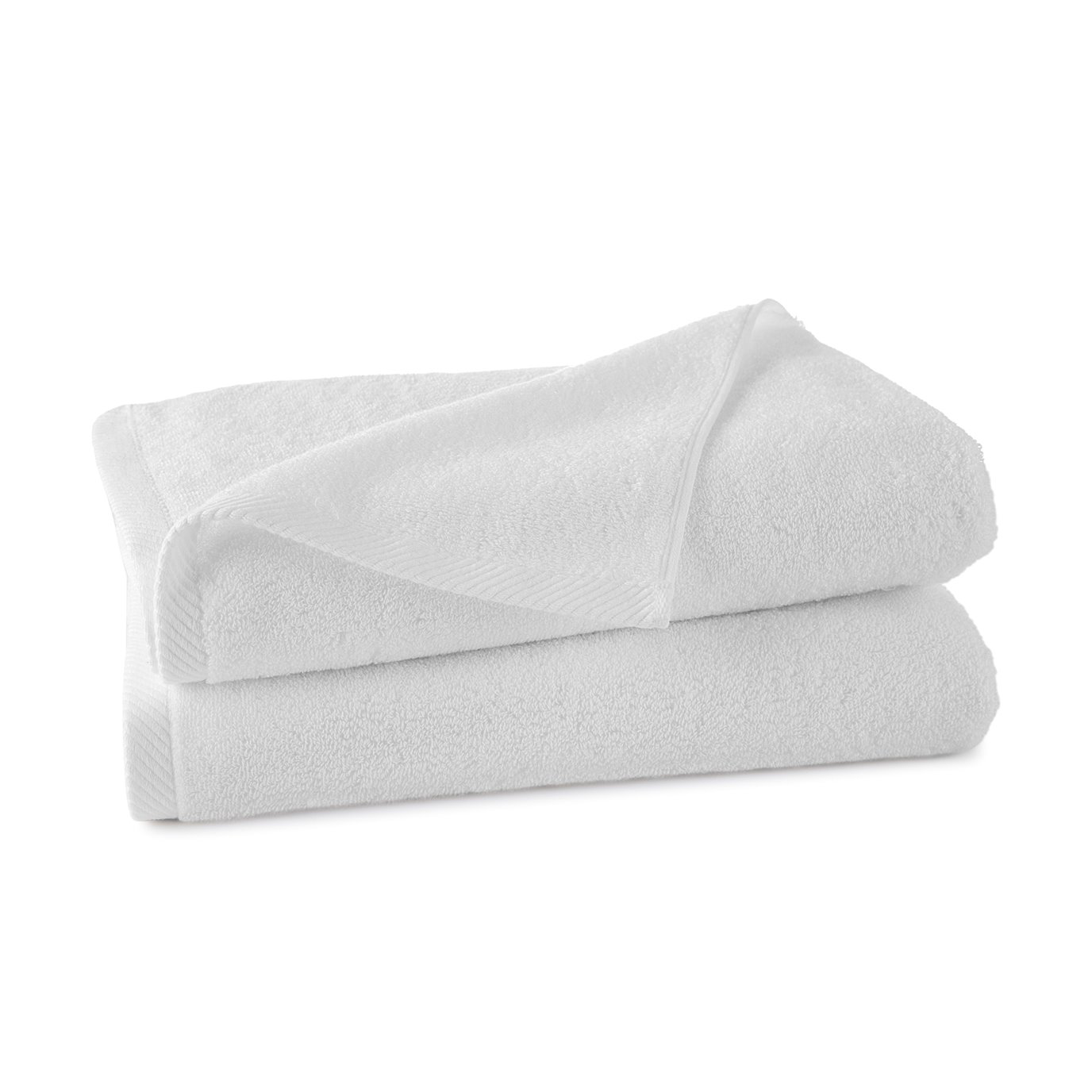 Izawa Low Lint White 2 Piece Bath Towel Set