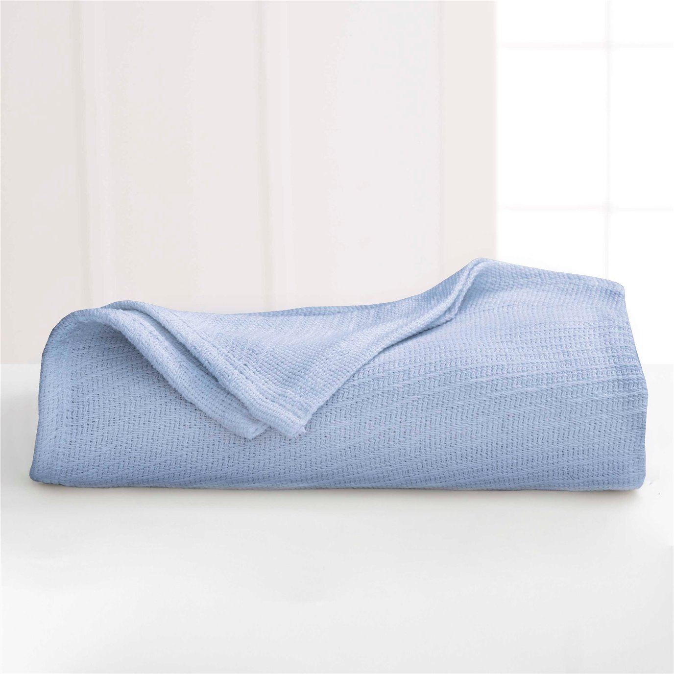 Martex Cotton Twin Blue Blanket
