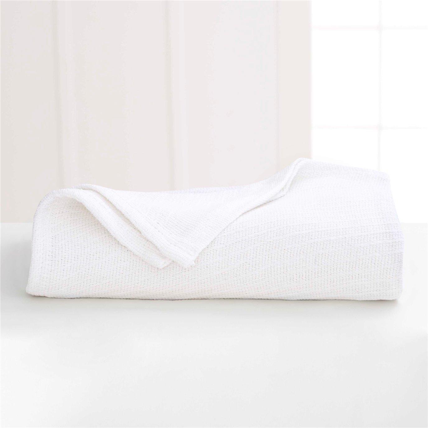 Martex Cotton Twin White Blanket