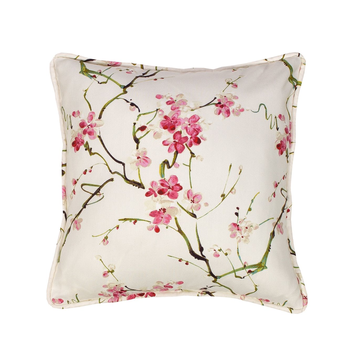 Cherry Blossom Square Pillow - Floral