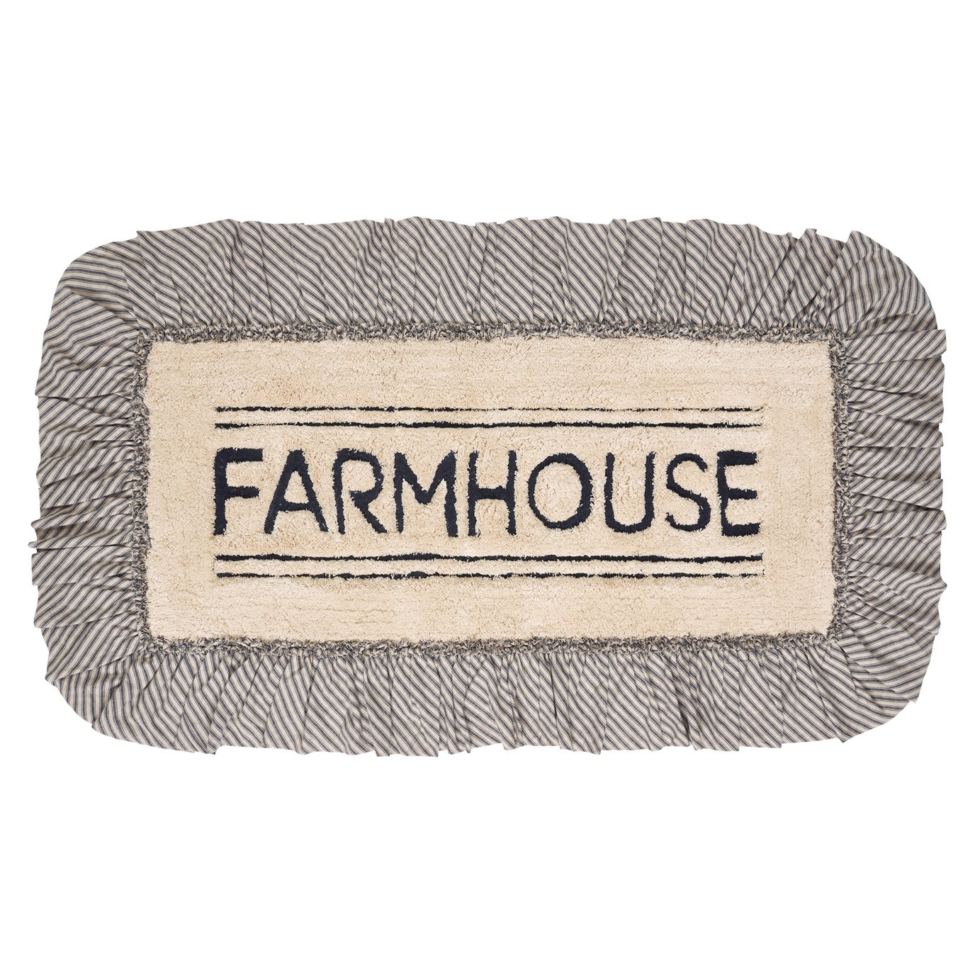 Sawyer Mill Charcoal Farmhouse Button Loop Kitchen Towel Set of 2