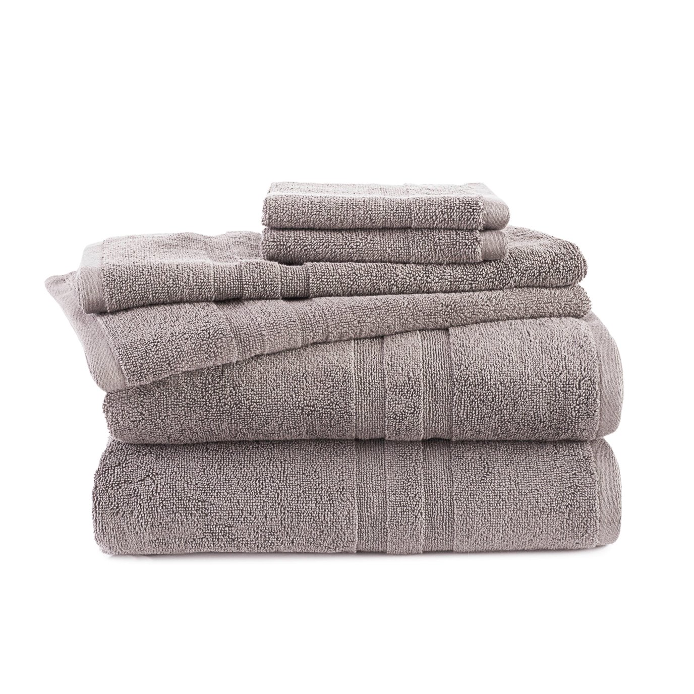 Martex Purity 6 Piece Taupe Bath Towel Set