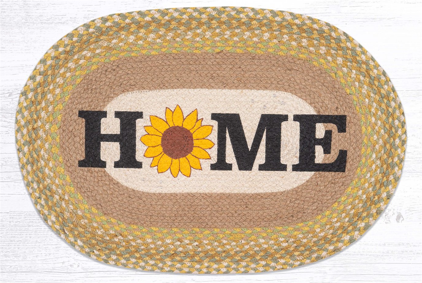 Home - Sunflower Oval Rug 20"x30"