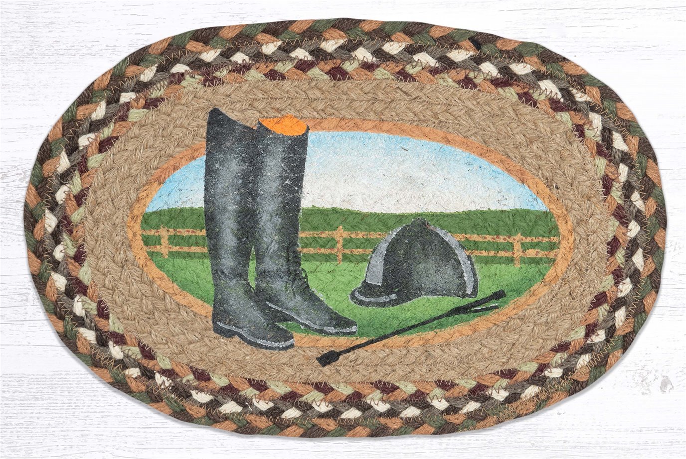 Hat/Boot Printed Oval Swatch 10"x15"