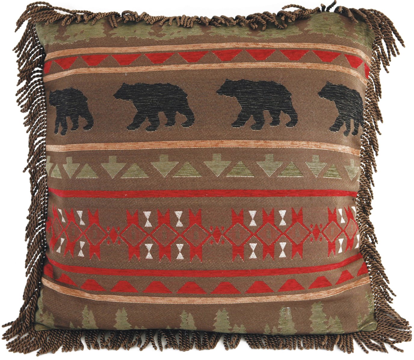Carstens Bear Country Rustic Cabin Euro Pillow Cover 27" x 27"