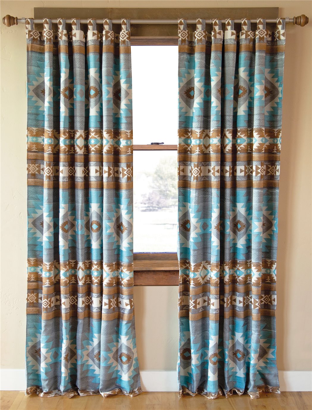 Wrangler Mesa Daybreak Southwestern Curtain Panels (Set of 2) 54" x 84"