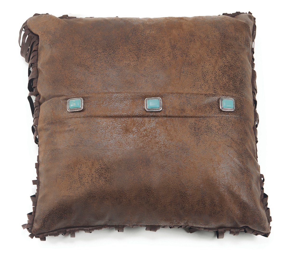 Carstens 3-Turquoise Concho Southwestern Throw Pillow 18" x 18"