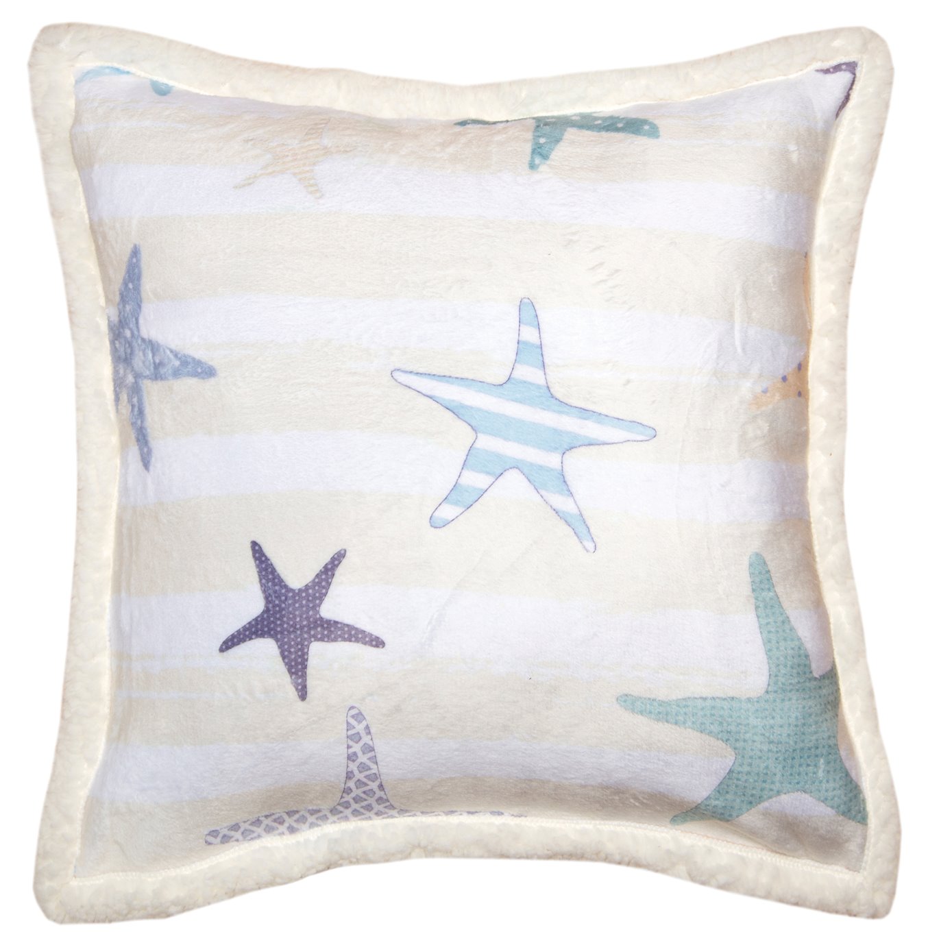 Starfish Plush Sherpa Pillow