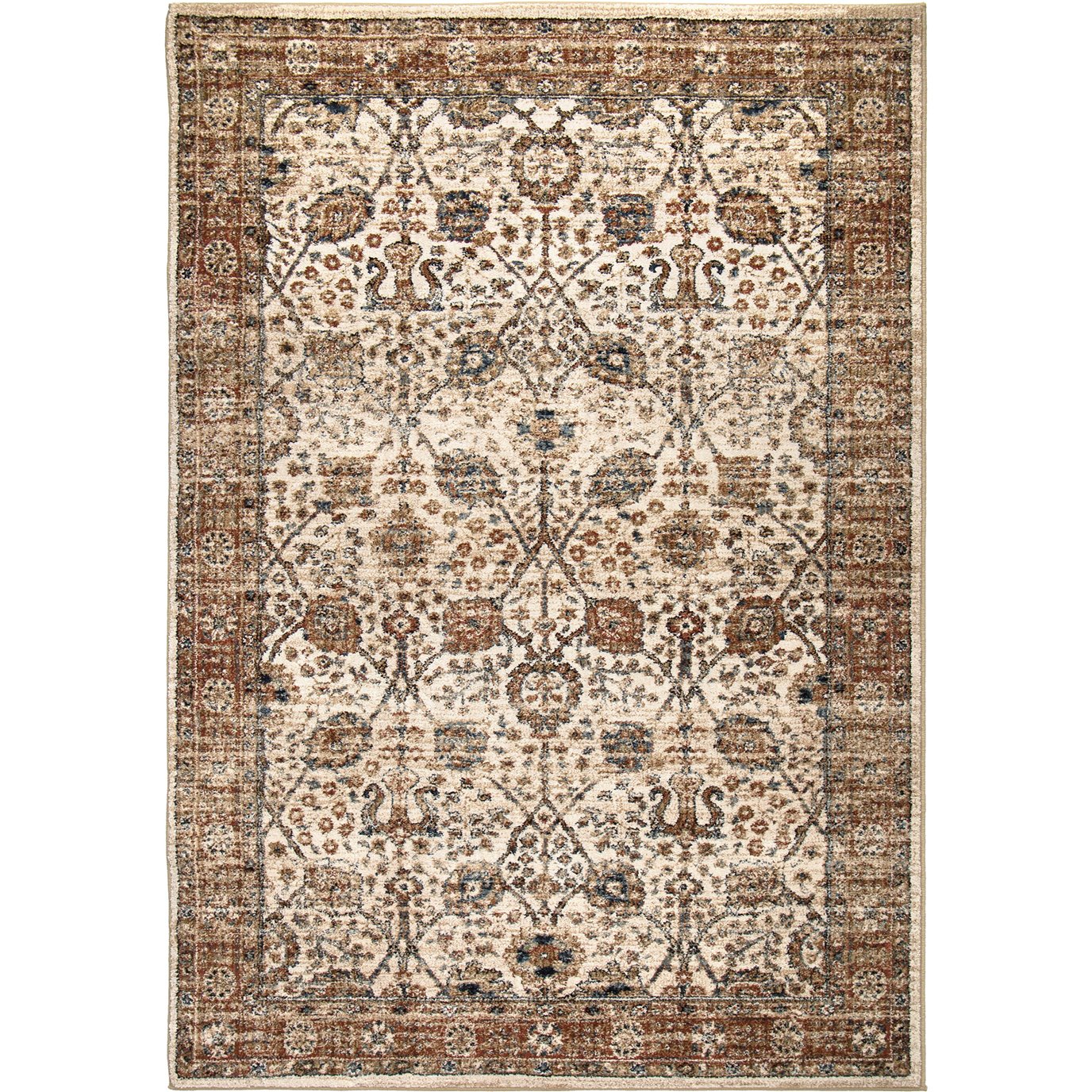Tree Of Life Off White 5'1"x7'6" Rug