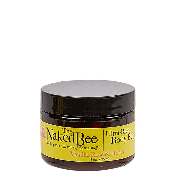 Naked Bee Vanilla, Rose & Honey Ultra-Rich Body Butter 3 oz