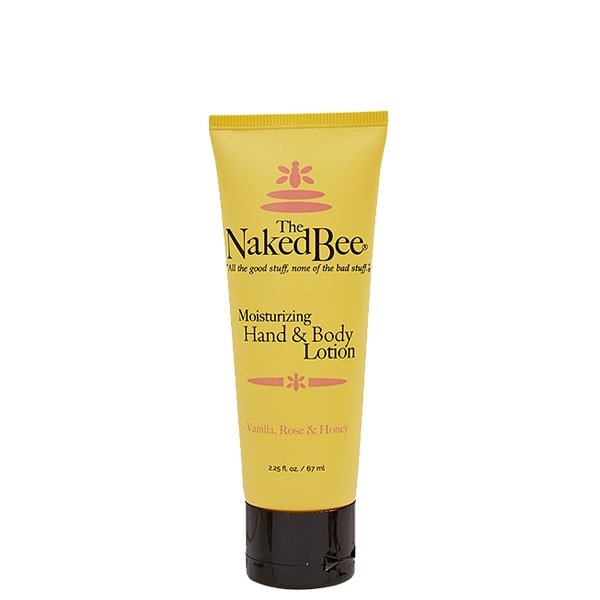 Naked Bee Vanilla, Rose & Honey Purse Size Hand & Body Lotion 2.25 oz