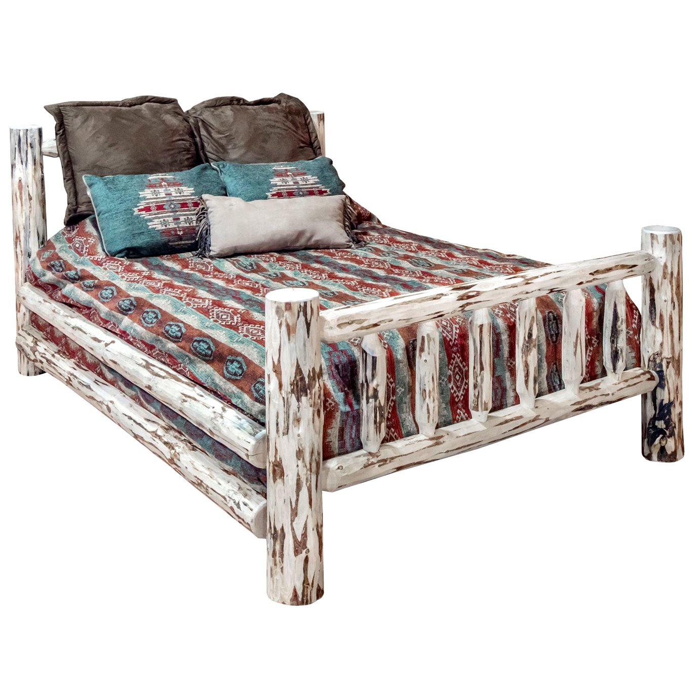Montana Eastern King Bed - Clear Lacquer Finish