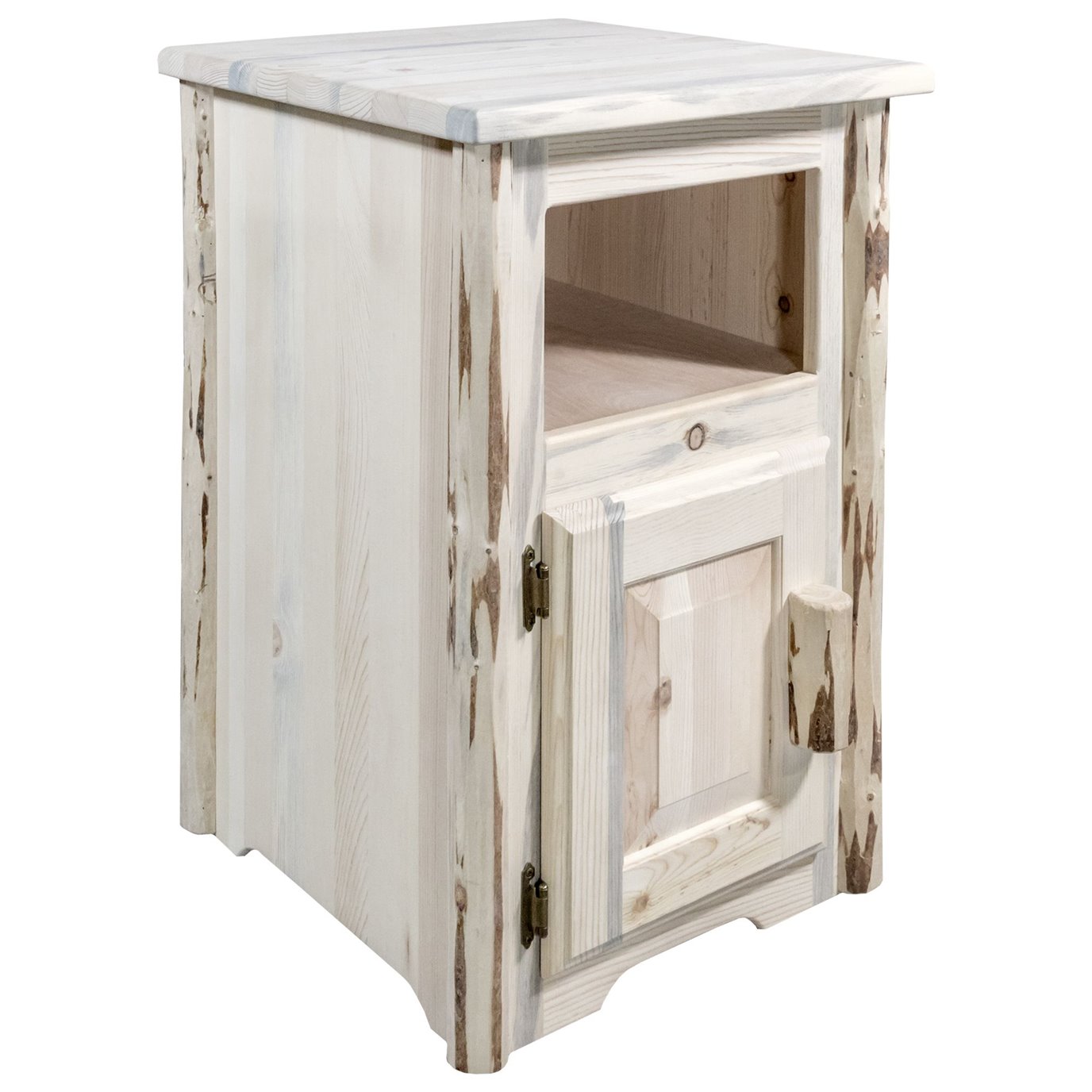 Montana End Table w/ Left Hinged Door - Ready to Finish