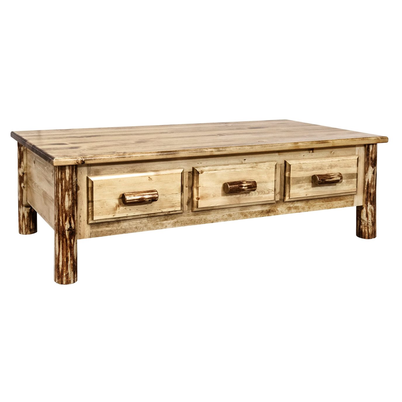 Glacier Large Coffee Table w/ 6 Drawers