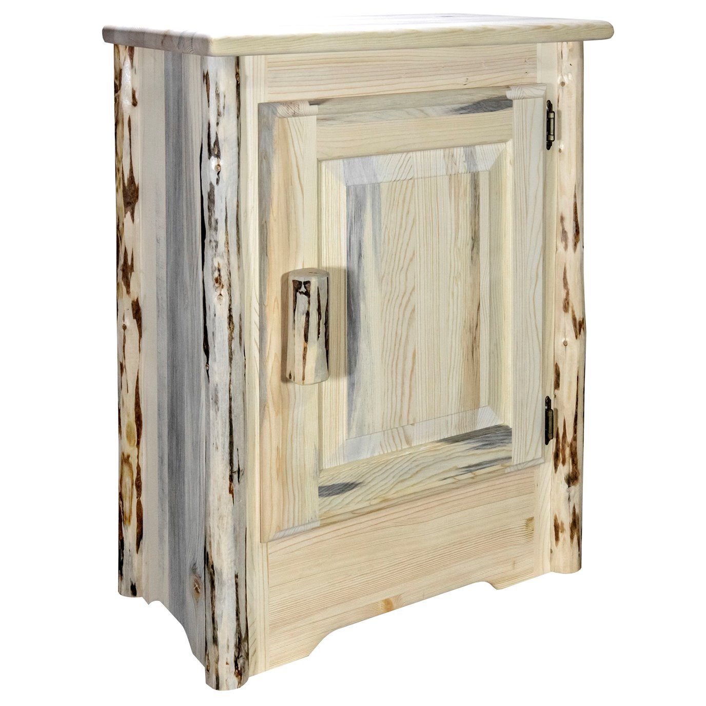 Montana Right Hinged Accent Cabinet - Clear Lacquer Finish