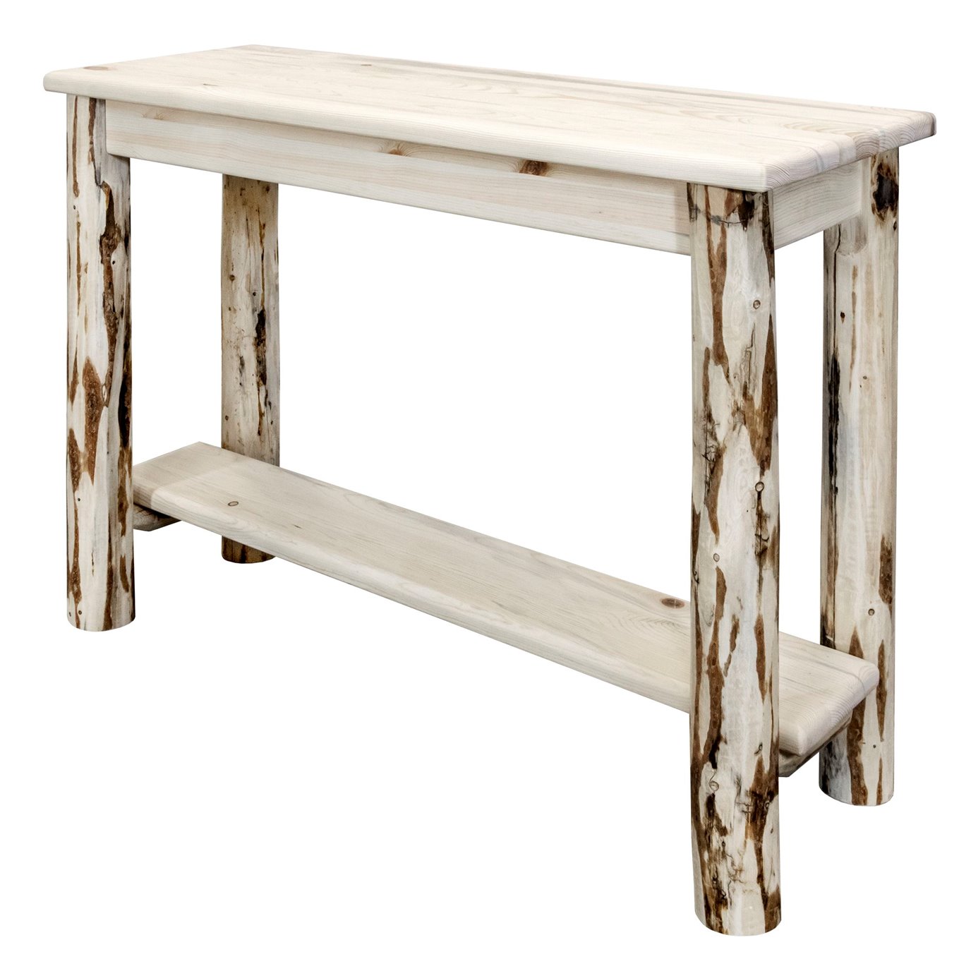 Montana Console Table w/ Shelf - Clear Lacquer Finish