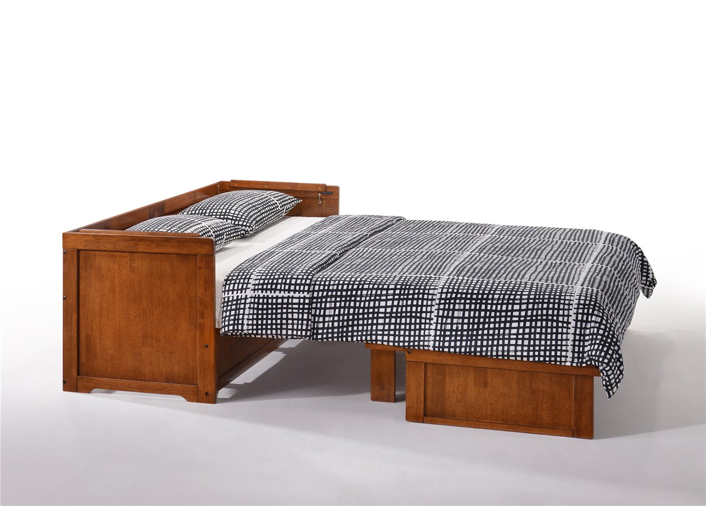 Murphy "Cube" Cabinet Bed in Cherry Finish with Queen Mattress
