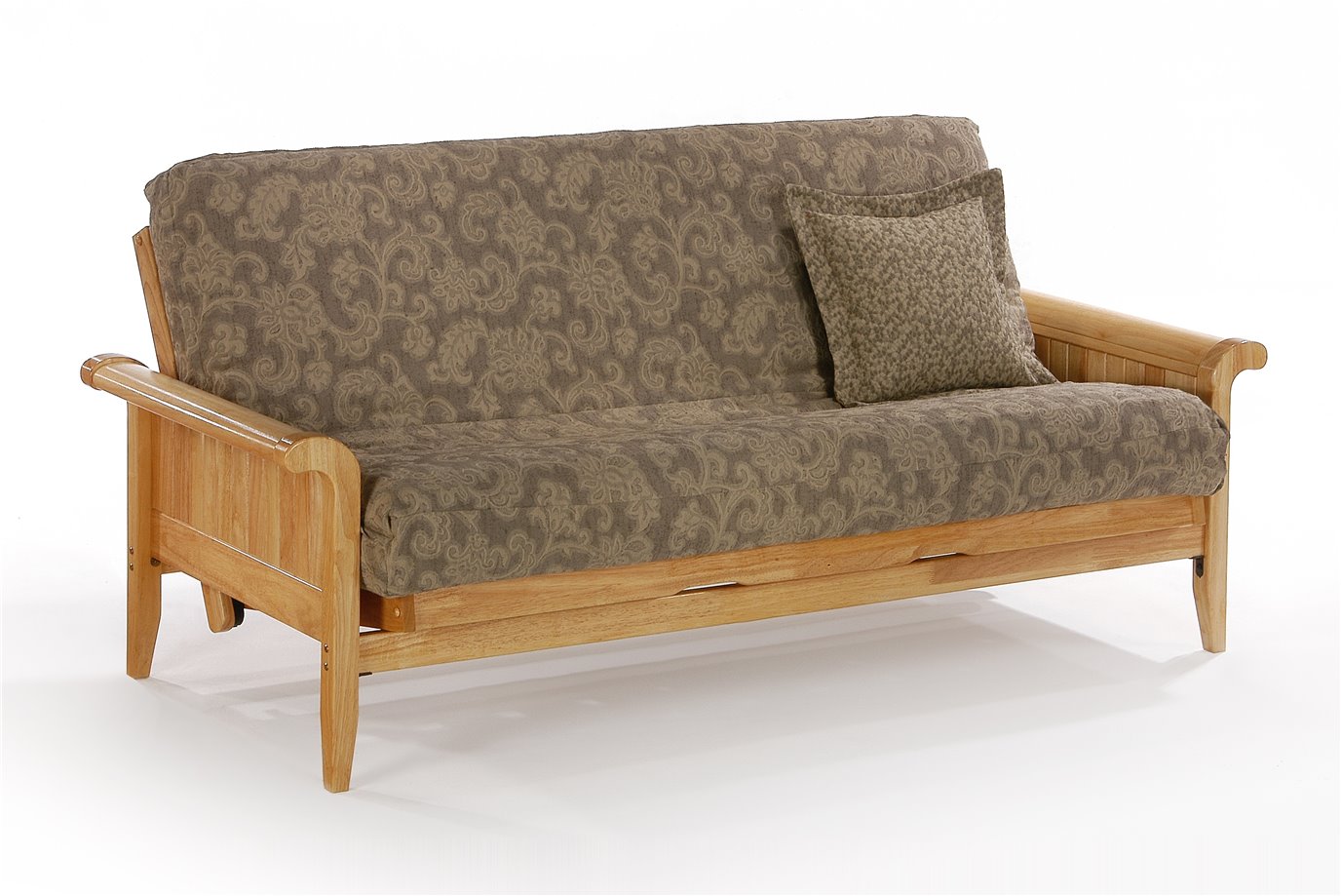 Venice Full Futon Frame in Natural Finish by Night & Day PC Fallon