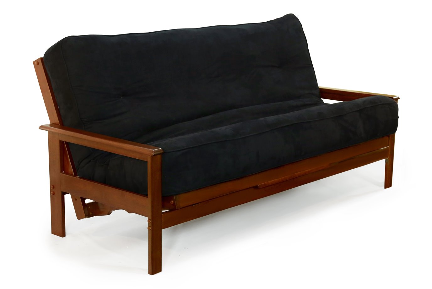 Albany Full Futon Frame in Black Walnut Finish by Night & Day PC Fallon