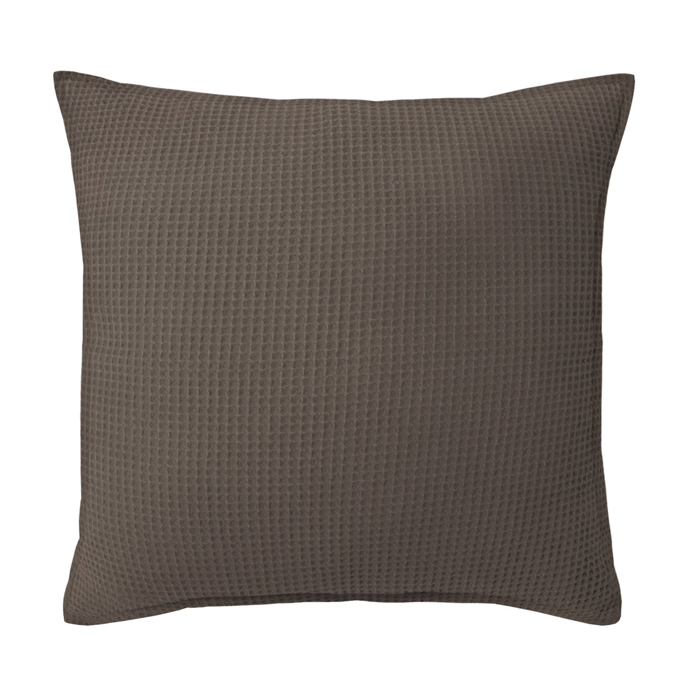 Classic Waffle Mocca Decorative Pillow - Size 20" Square