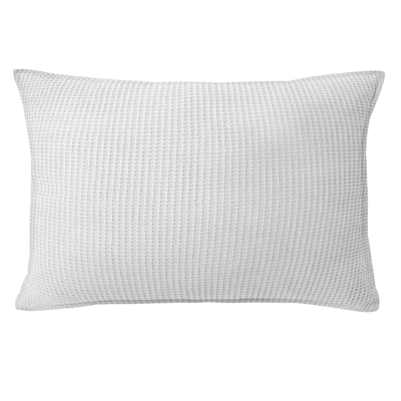 Classic Waffle White Decorative Pillow - Size 14"x20" Rectangle