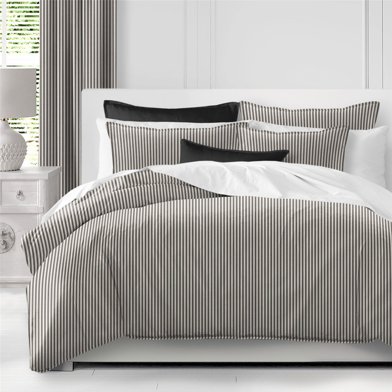 Pillow ticking duvet cover sale
