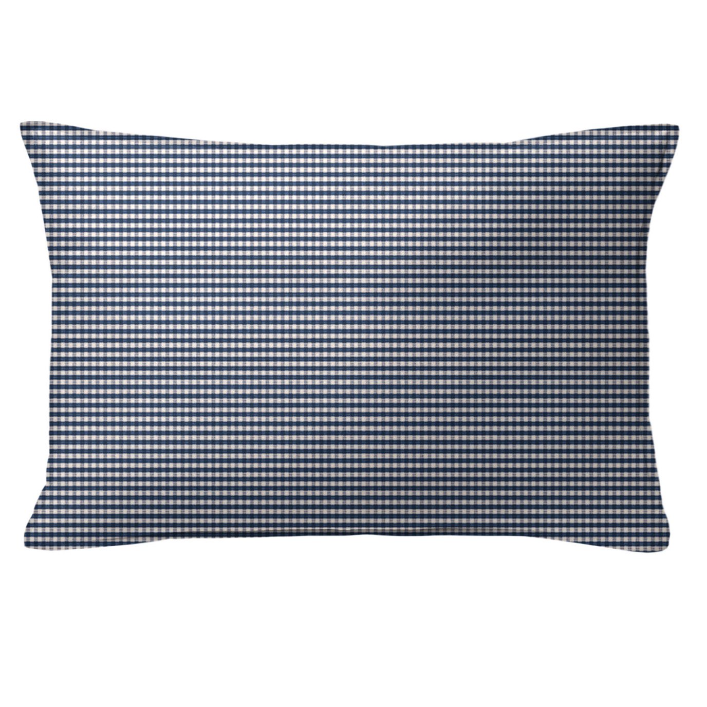 Rockton Check Indigo Decorative Pillow - Size 14"x20" Rectangle