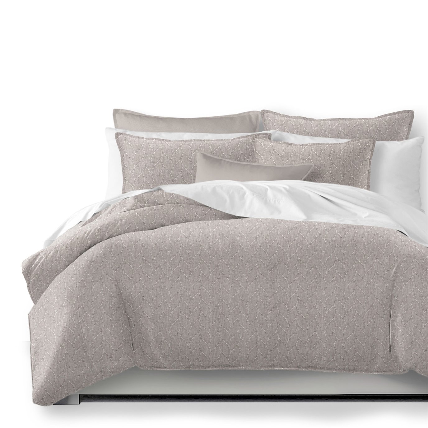 Zickwood Ecru Comforter and Pillow Sham(s) Set - Size Super Queen
