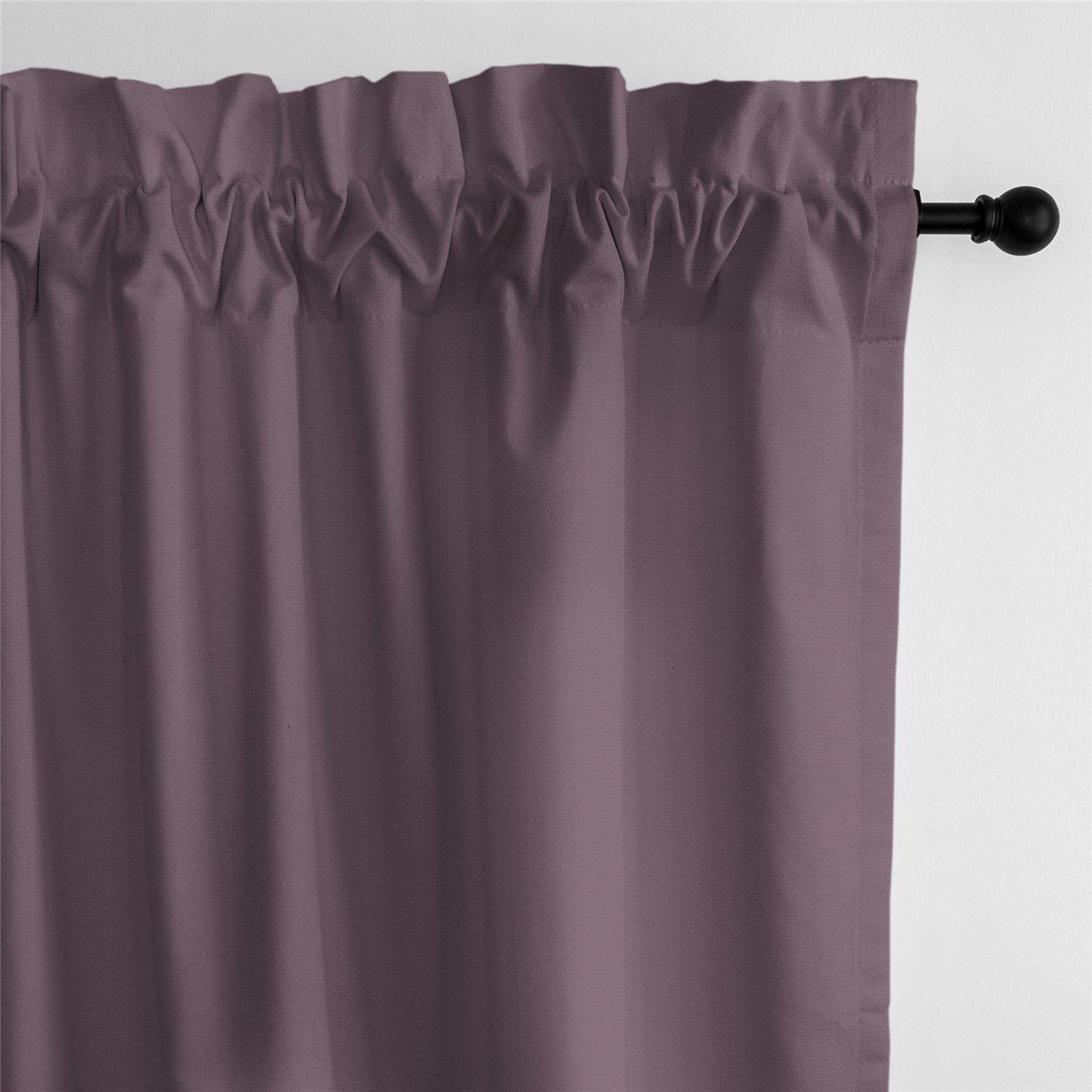 Braxton Purple Grape Pole Top Drapery Panel - Pair - Size 50"x108"