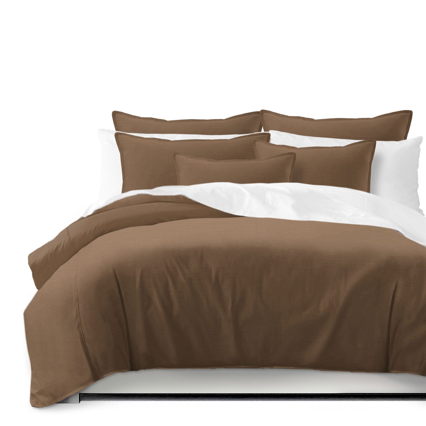 Nova Walnut Coverlet and Pillow Sham(s) Set - Size Queen