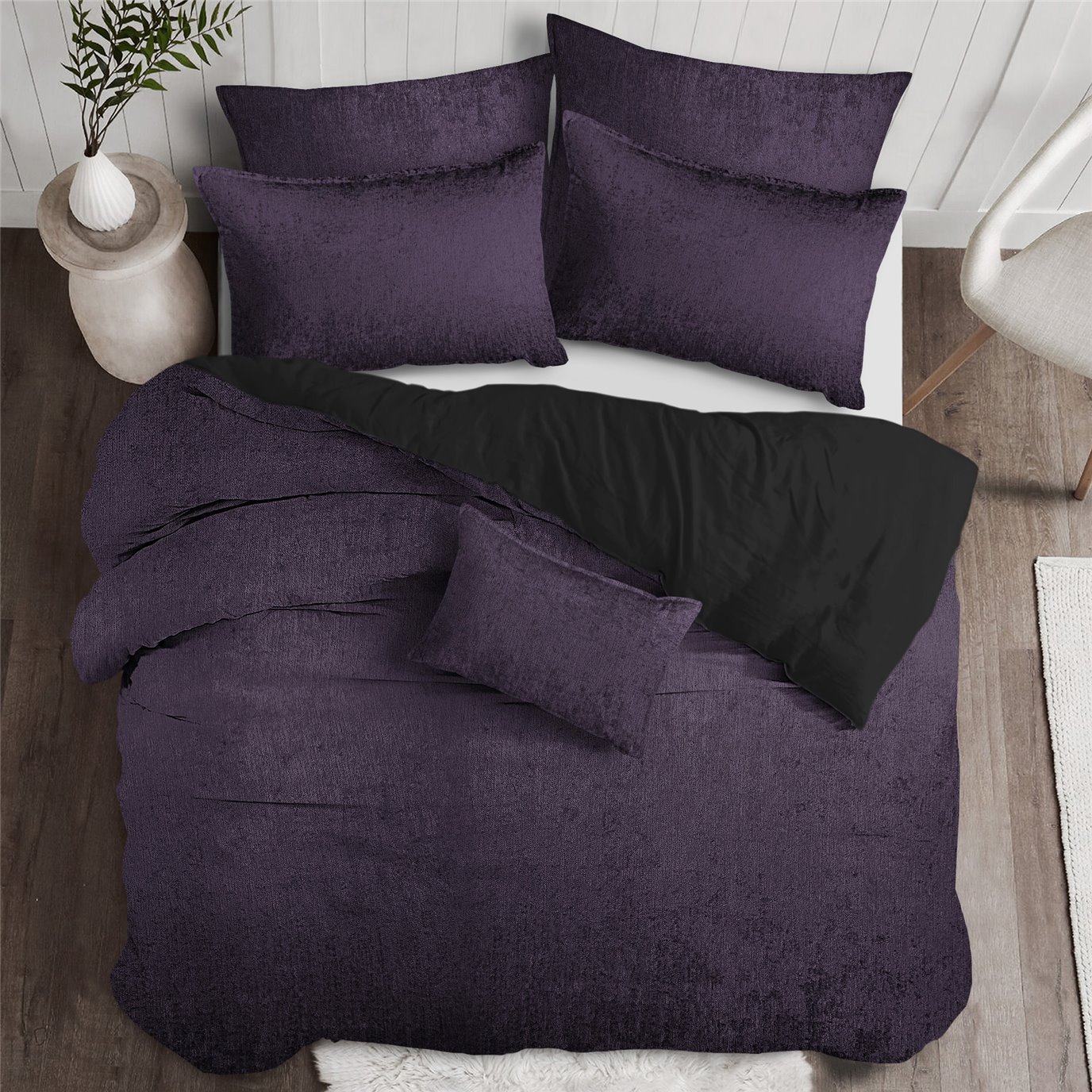 Eggplant pillow shams sale