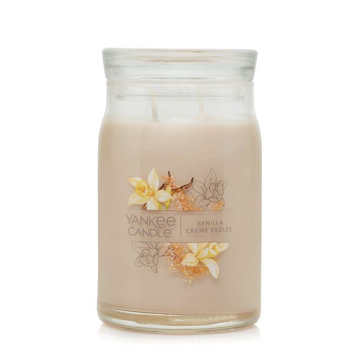 Yankee Candle Vanilla Crème Brulee Signature 2-Wick Large Jar Candle ...