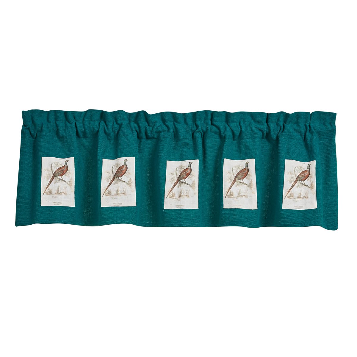 Pheasant Run Lined Patch Valance 60X14