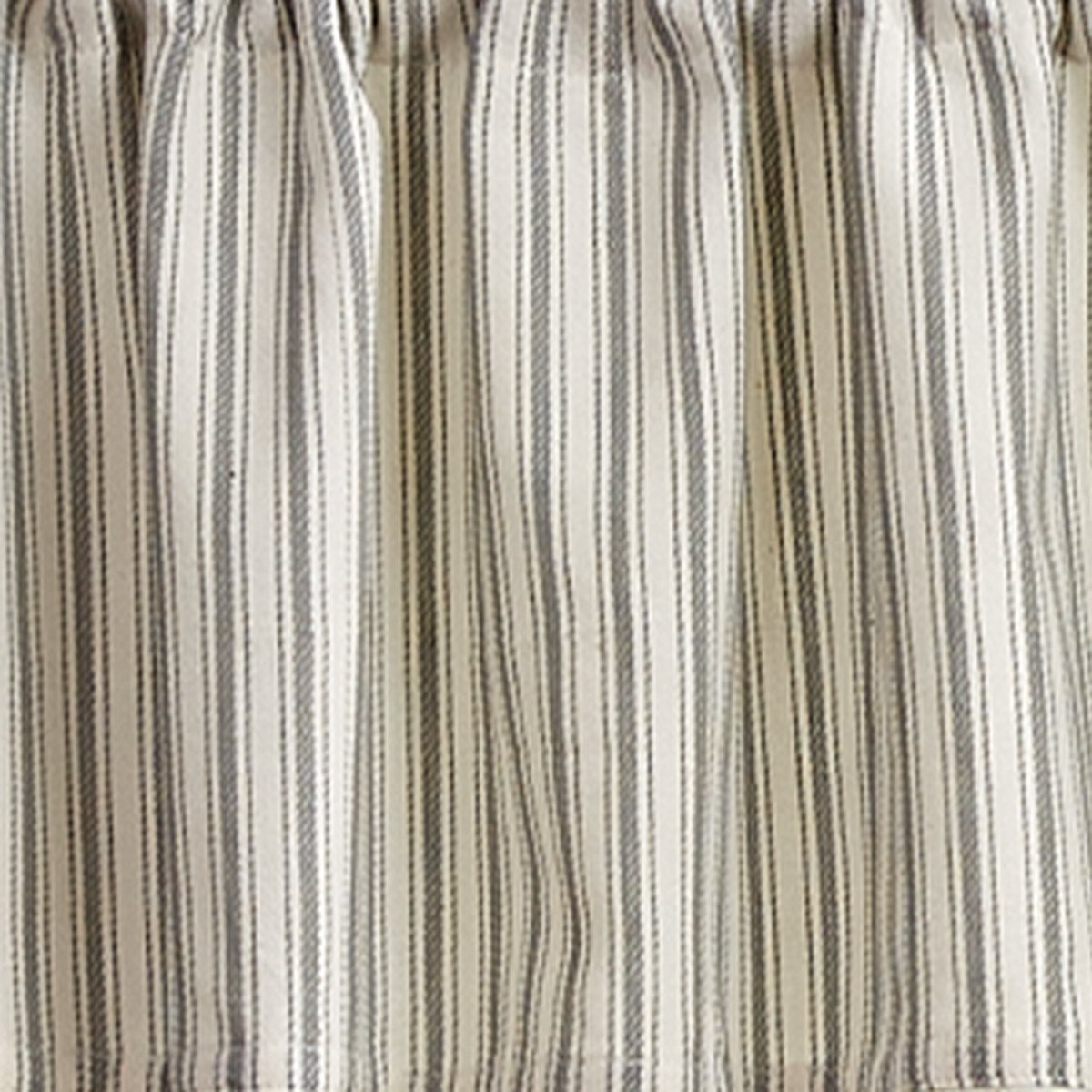Ticking With Ball Fringe Valance 72X14 by Park Designs