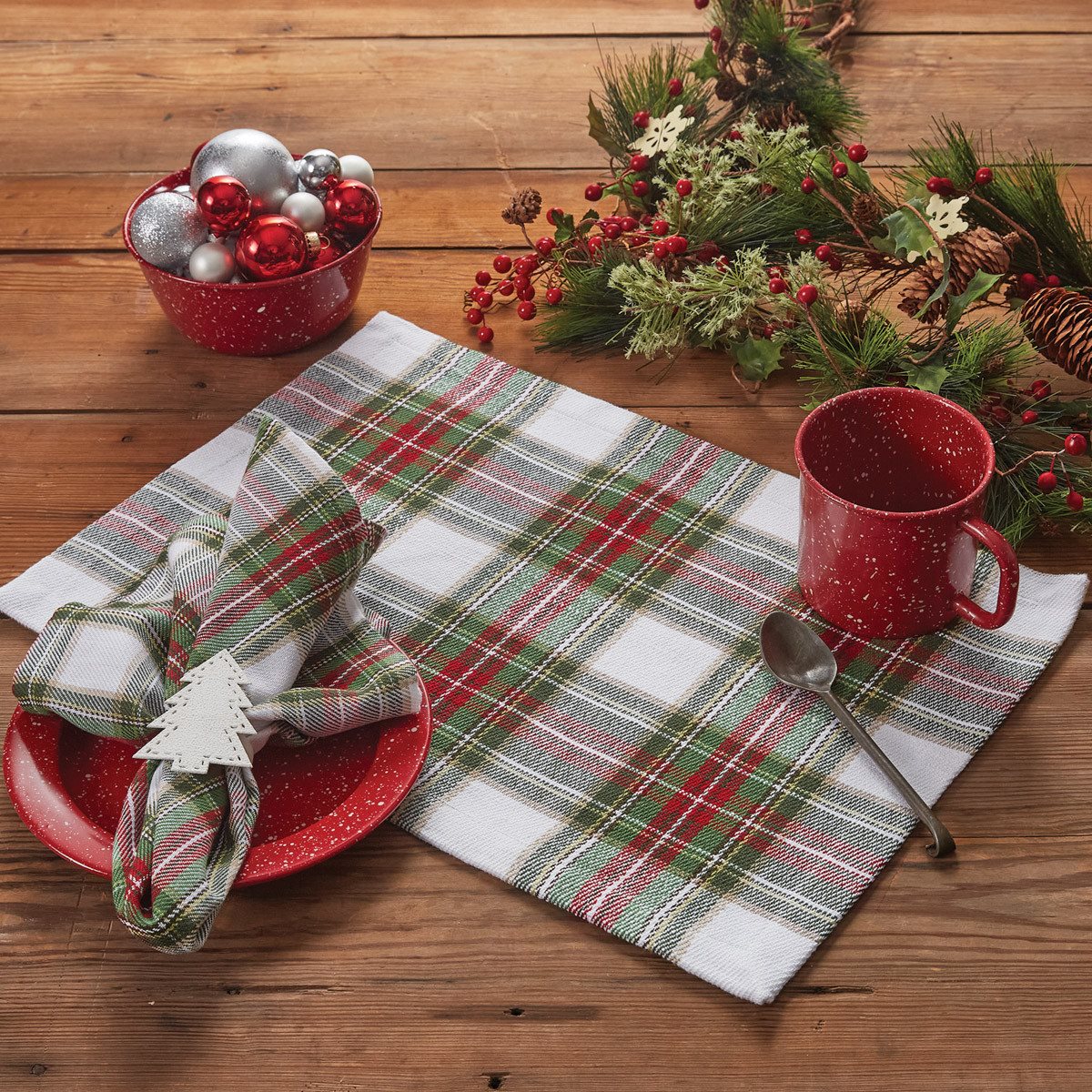 Designs Berry Balsam Fallon Plaid from Park Placemat | P.C.