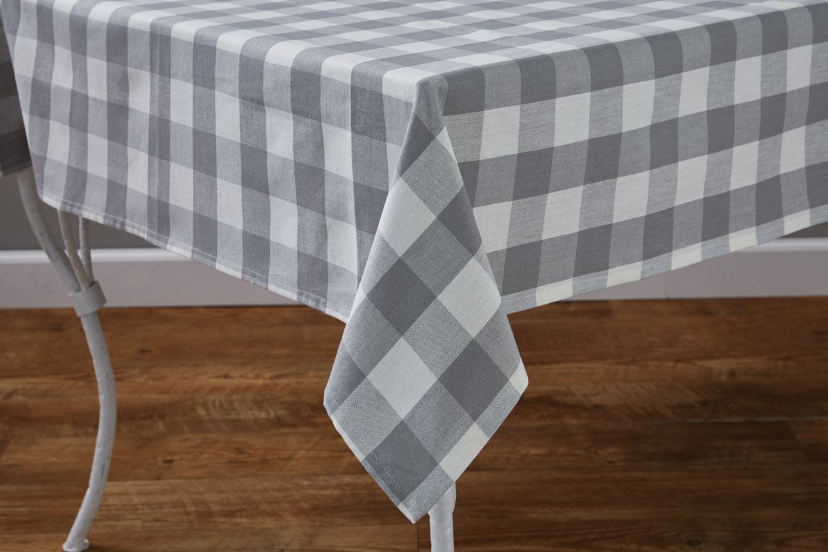 Wicklow Check Tablecloth 54X54 Dove