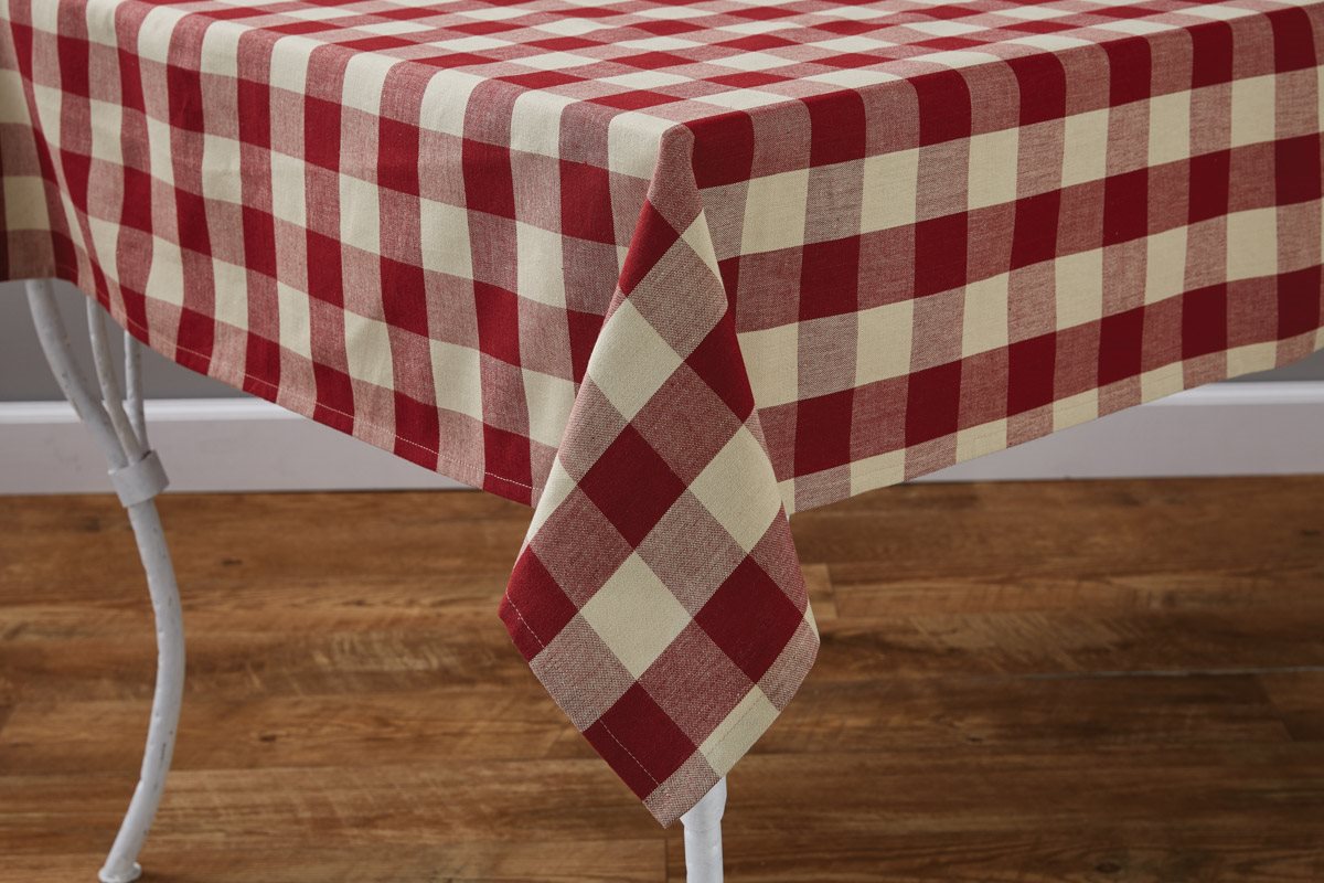 Wicklow Check Tablecloth 54X54 Garnet